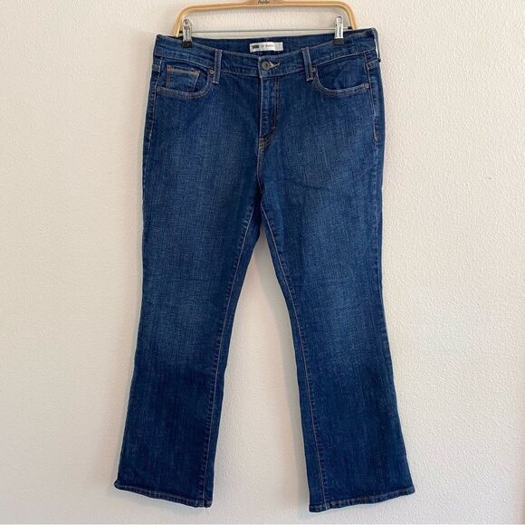 Levi’s 515 Bootcut Jeans Dark Wash Denim Size 14S - Picture 2 of 13